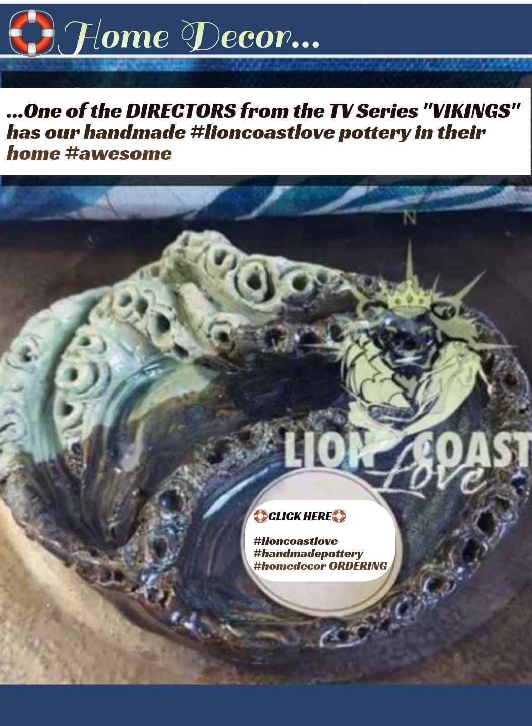 Octopus Hand Made Ashtray